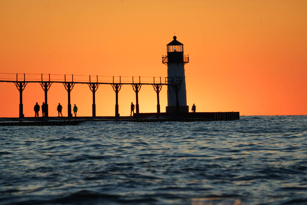 St. Joseph Lighthouse Benton Harbor Michigan Lake Michigan Great Lakes