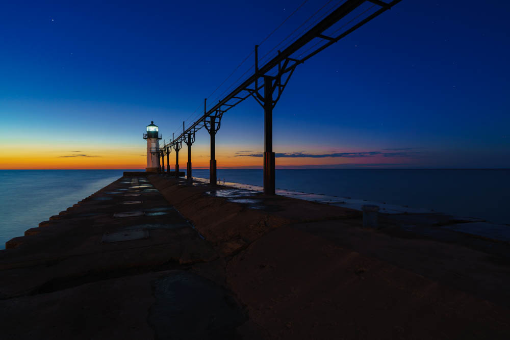 St. Joseph Lighthouse Benton Harbor Michigan Lake Michigan Great Lakes