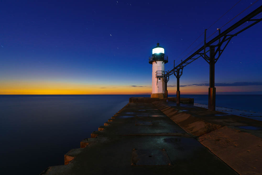 St. Joseph Lighthouse Benton Harbor Michigan Lake Michigan Great Lakes